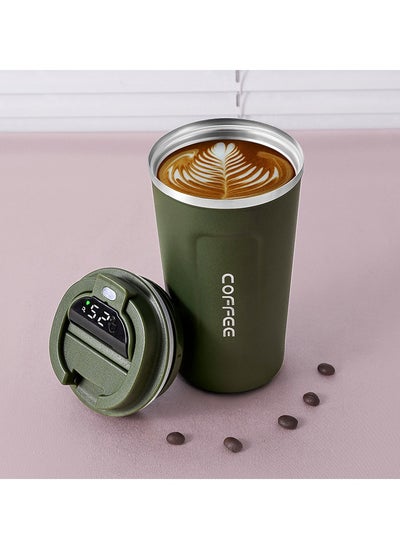 Buy Intelligent Digital Display 510ml 304 Stainless Steel Coffee Cup Thermal Mug Office Termal Cafe  Travel Insulated Bottle in Saudi Arabia