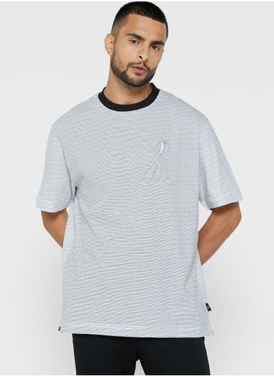 Buy Striped Crew Neck T-Shirt in UAE