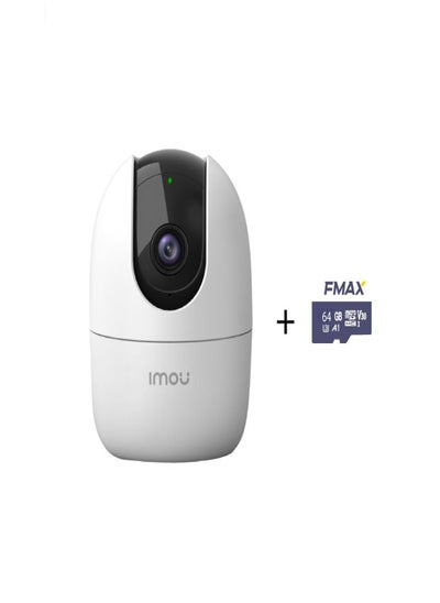 اشتري Wifi Camera Mini Smart FHD 1080 Indoor Wire-Free Camera Black with Smart Application With 64 memory card في السعودية