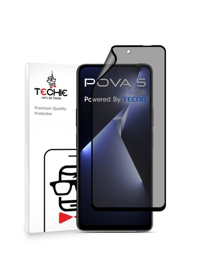 اشتري Full Cover Explosion-Proof Matte Ceramic Privacy Film Screen Protector for Tecno Pova 5 في السعودية