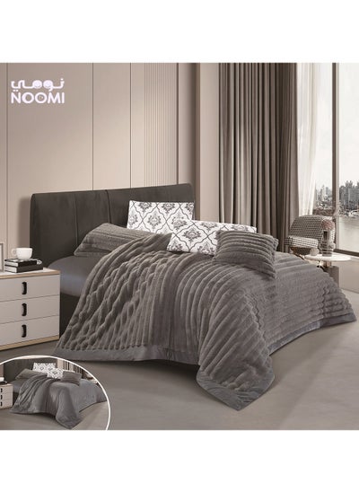 Buy EYLAF Bedding Set 5-Piece Comforter Velvet Single Size 230X170 in Saudi Arabia