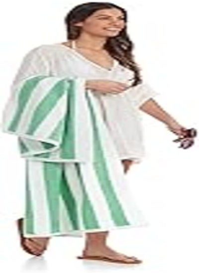 اشتري Signoola Green Beach Towel 70 x 180 cm, 100% cotton. في مصر