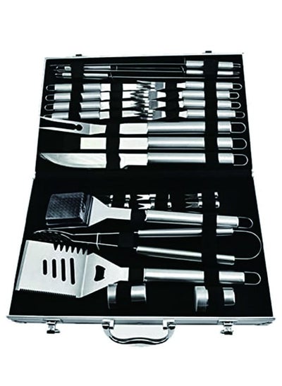 Buy 26 PCS Stainless Steel BBQ Tools Set Professional Outdoor Grill Kit with Aluminum Storage Case in UAE