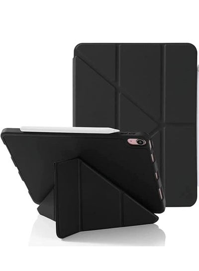 Buy Smart Folio Back Cover with Pencil Holder Compatible with Apple iPad 10.9 Inch 10th Generation 2022 Black in Egypt