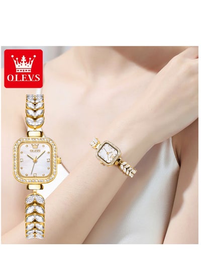 اشتري Watches for Women Fashion Quartz Stainless Steel Water Resistant Watch Gold 9987 في السعودية