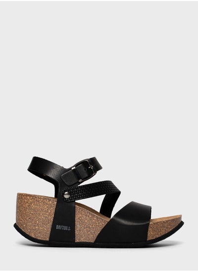 Buy Melilla Strappy Mid Heel Wedges in UAE