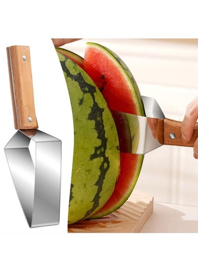 اشتري Watermelon Slicer Cutter,Watermelon Cube Cutter | Fruit Slicer Tool,Stainless Steel Fruit Cutter Tool with Ergonomic Handle,Portable Watermelon Cutter Slicer Tool في الامارات