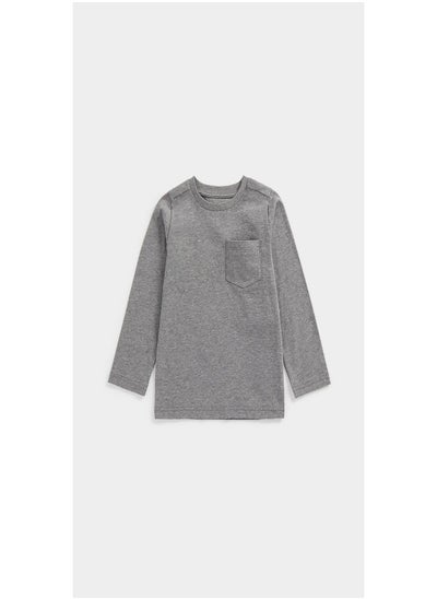 اشتري Charcoal Long Sleeved T Shirt في السعودية