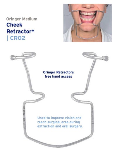 اشتري Dental Instruments Cheek Retractor Oringer Medium في السعودية