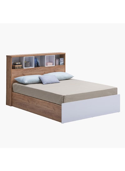 Buy Juno Queen Bed with Headboard Storage 224 x 120 x 170 cm in Saudi Arabia