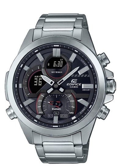 اشتري Casio men's watch edifice smartphone link digital analog black dial stainless steel band ecb-30d-1adf. في السعودية