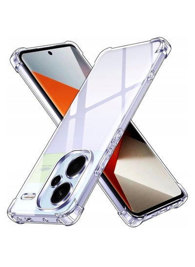 Buy Xiaomi Redmi Note 13 Pro Plus TPU Bumper Corner Case with Camera Lens Protection Transparent Protective Back Cover in Saudi Arabia