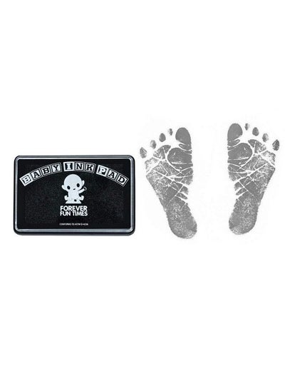 Buy Baby Hand And Footprint Kit By Forever Fun Times ; Get Hundreds Of Detailed Prints With One Baby Safe Ink Pad ; Easy To Clean And Works With Any Paper Or Card ; Clean And Safe (Small Black) in UAE