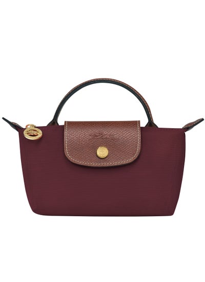 Buy Longchamp Women's Mini Handbag Makeup Bag Shoulder Bag Burgundy Classic 34175089P87 in UAE