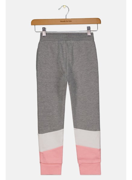 اشتري Toddlers Girl Sportswear Fit Training Sweatpant, Grey Combo في الامارات