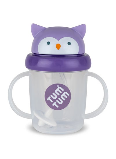 Buy Tippy Up Cup With Weighted Straw, Series 3 - Penguin in UAE