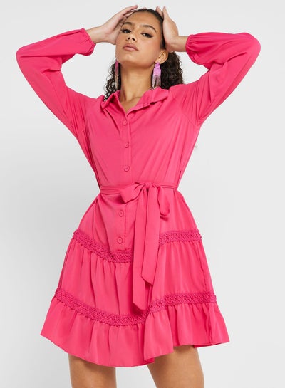 Buy Tiered Shirt Dress in Saudi Arabia