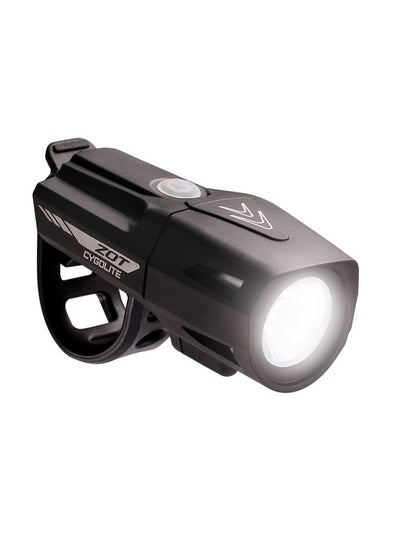 اشتري Zot 450 Lumen Bike Light 5 Night & 2 Daytime Modes Sleek Durable Design Ip67 Waterproof Sturdy Flexible Mount Usb Rechargeable Headlight For Road & Commuter Bicycles,Black,Compact في الامارات