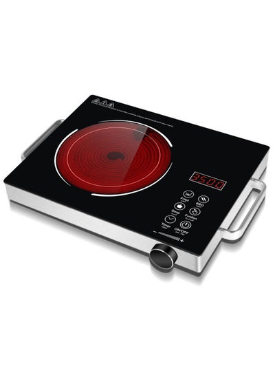 Buy Portable Infrared Cooker 3500W Electric Burner Control Adjustable Heating Power, Compatible with All Cookware in Saudi Arabia