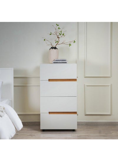 Buy Sammy Chest Of 5 Drawer - White in UAE