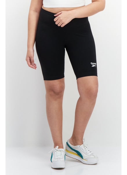 اشتري Women Sportswear Fit Embroidered Logo Training Short, Black في السعودية