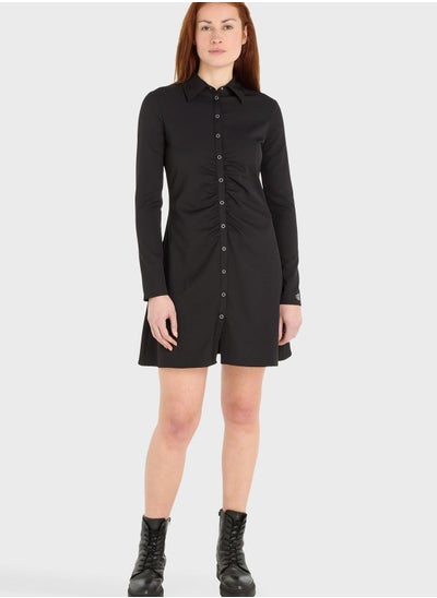 اشتري Button Detail Shirt Dress في السعودية