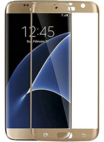 Buy 3D Full Screen Surfaces Tempered Glass Screen Protector By Ineix For Samsung Galaxy S7 edge - GOLD in Egypt