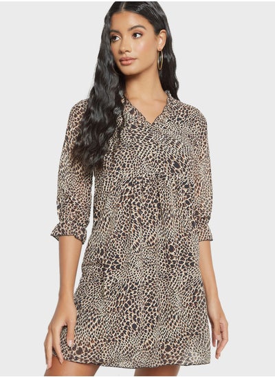 Buy Leopard Print Shift Dress in Saudi Arabia