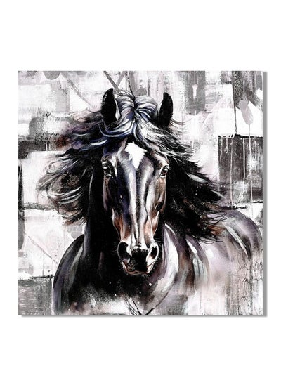 Buy Rabat Equine Horse Canvas Wall Art Majestic Horse Inspired Artwork Wall Decoration Arts For Bedroom Living Room Home Office Adds Elegance And Dynamic Style 80X80X3Cm in UAE