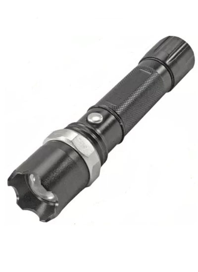 Buy Rechargeable LED Flashlight Black in Egypt