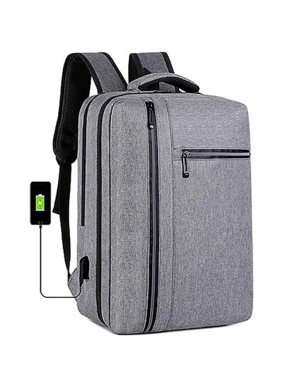 اشتري Laptop Waterproof Office Business Backpack Smart Laptop Backpack Bag with USB Charging Port Large Capacity Student Travelling Multi Function Convenient Durable Water Repellent في السعودية