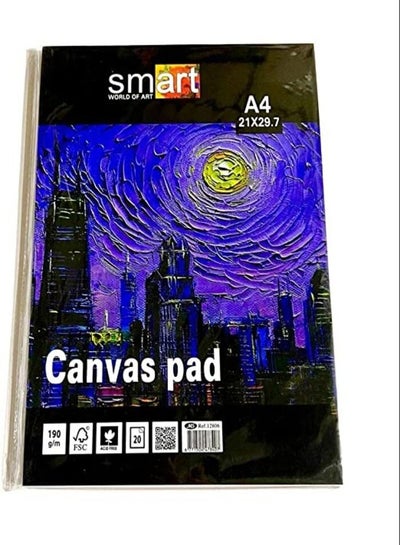 Buy Sketch Smart Drawing 190g Canvas - 20 Sheets White- Size (A4) in Egypt