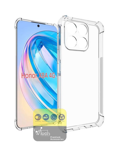 Buy Shock Proof Transparent Hard PC Back Case Cover For Honor X8a 4G Clear in UAE