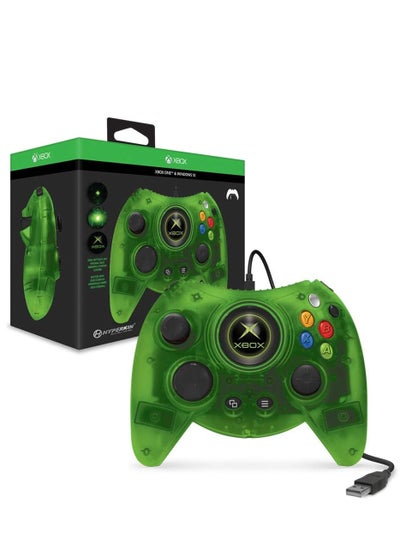 اشتري ذراع التحكم السلكية دوك من هايبركين لجهاز اكس بوكس ون/ كمبيوتر ويندوز 10 (لون اخضر باصدار محدود) - مرخصة رسميًا من Xbox، USB في السعودية