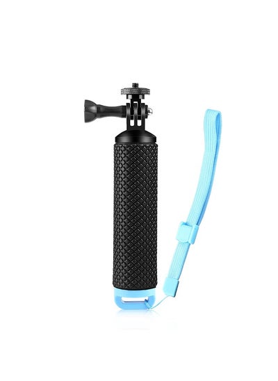 Buy PU868B Floating Handle Grip Waterproof Selfie Stick with 1/4in Adapter & Wrist Strap Compatible with GoPro Hero 12/11/10/9 Insta360 DJI Osmo Action Camera in Saudi Arabia