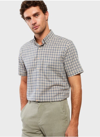 Buy Checked Slim Fit Shirt in Saudi Arabia