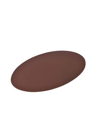 Buy Wipeable Waterproof Heat-resistant Easy To Clean Oval Shape Table Mat 45x30cm in UAE