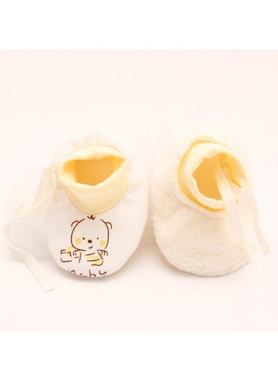 Buy Cute Boys Girls Cotton No Scratch Gloves Drawstring Adjustable Mittens for Baby Infants 2 Pack in Saudi Arabia