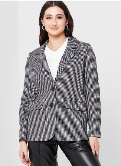 Buy Checked Tailored Blazer in UAE