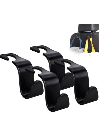 Buy Car Seat Back Organizer  Seat Headrest Hook 4 Pack Hanger Storage Organizer Universal in Saudi Arabia