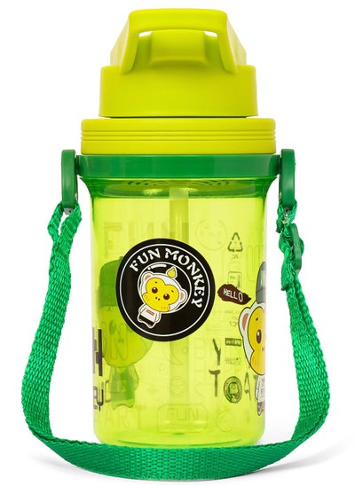 اشتري Eazy Kids Water Bottle 500ml wt Straw - Green في السعودية