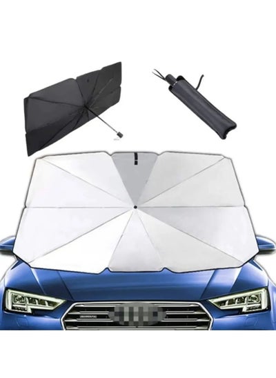 Buy Car Shade, Windshield Awning,Umbrella Shaped Car Sun Visor-2Pcs in UAE