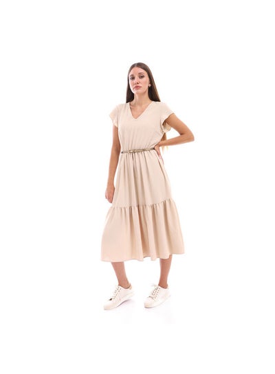 Buy ESLA Plain Sleeveless Short Dress in Egypt