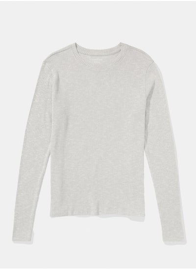 اشتري AE Plush Long-Sleeve Crew Neck T-Shirt في الامارات