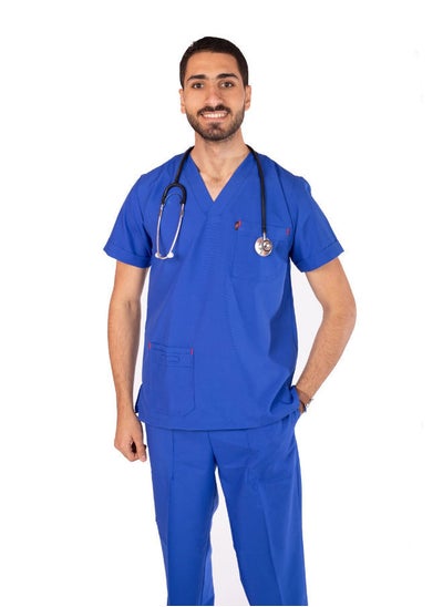 Buy Blue Classic Male Scrub in Egypt