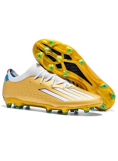 Buy Mens Soccer Shoes Firm Ground Soccer Cleats Outdoor Indoor Professional Youth Boys Football Shoes Unisex Football Cleats in Saudi Arabia