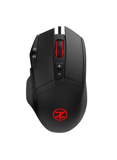 Buy TechnoZone V62 Gaming Mouse 9 PROGRAMMABLE KEYS RGB LIGHT AND SOFTWARE EDITABLE UP TO 10000dpi in Egypt