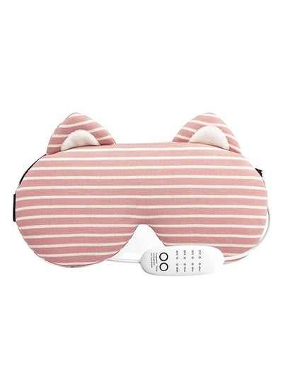 Buy Heated Eye Mask,USB Reusable Electric Sleeping Mask,Soft Plush,Warm Compress For Eyes,Comfortable Heating Blindfold For Sleeping With Temperature And Time Control,Pink in UAE