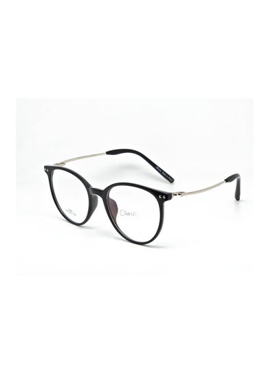 اشتري Anti blue light blocking eyeglass frame for mobile and Computer, Black-Silver Color في السعودية