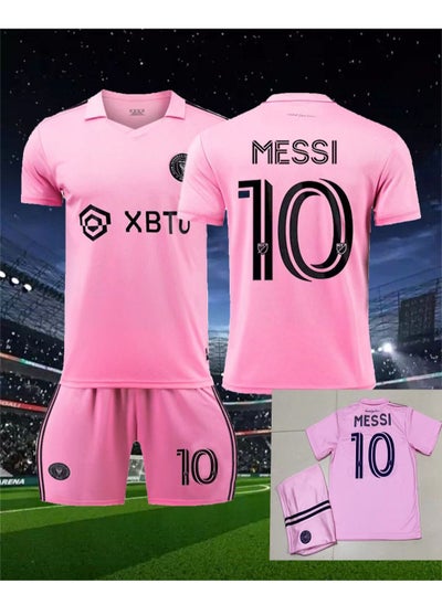 Buy 2324 Messi Miami NO.10 Shorts and Jersey Football Kit, Miami Away International Football Jersey, Messi Jersey set Jersey in UAE